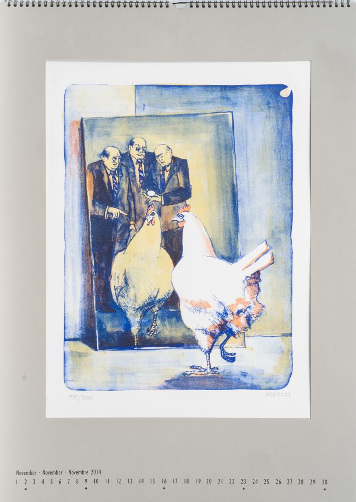 A graphic calender with 12 original art prints - image 11