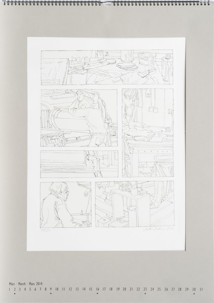 A graphic calender with 12 original art prints - image 4