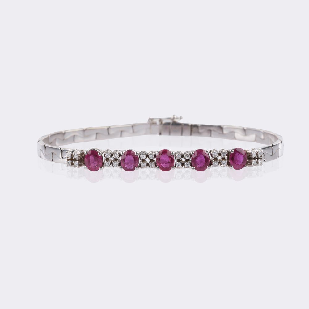 Ruby Diamond Bracelet