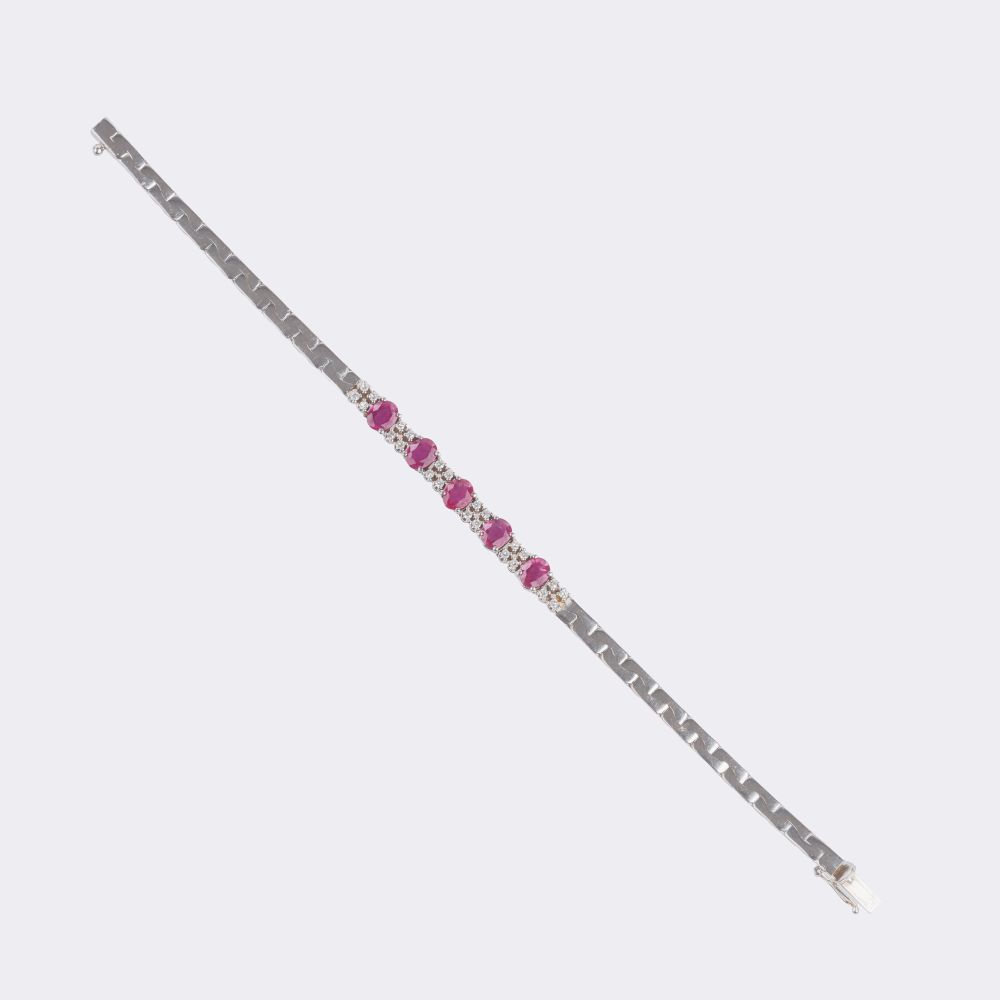 Ruby Diamond Bracelet - image 2