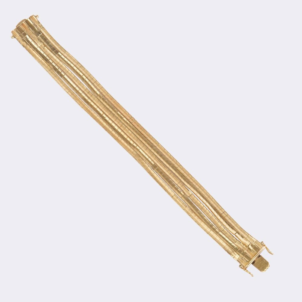 Mehrreihiges Vintage Goldarmband - Bild 2