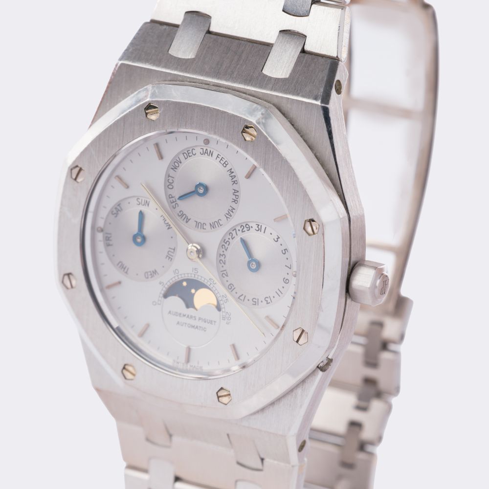 Einzigartige Herren-Armbanduhr 'Royal Oak' Ewiger Kalender in Platin - Bild 2