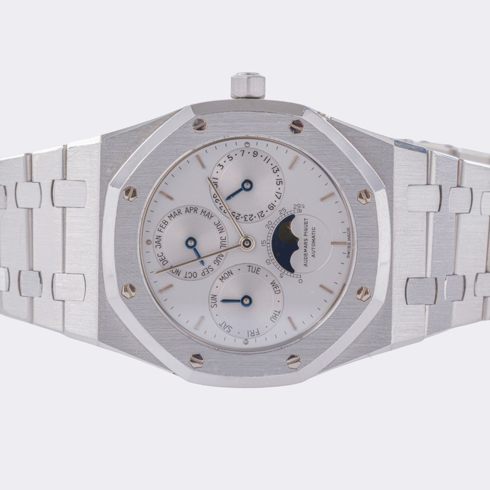 Einzigartige Herren-Armbanduhr 'Royal Oak' Ewiger Kalender in Platin - Bild 4