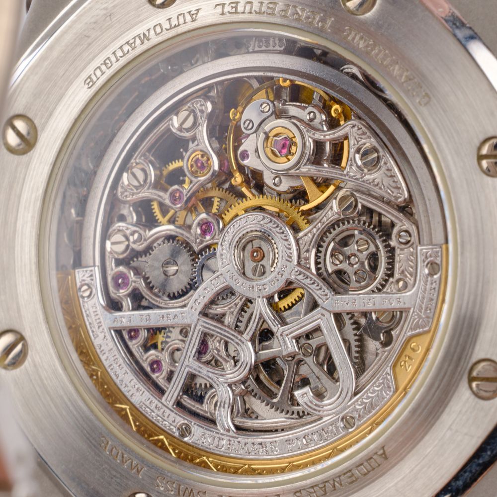 Einzigartige Herren-Armbanduhr 'Royal Oak' Ewiger Kalender in Platin - Bild 5