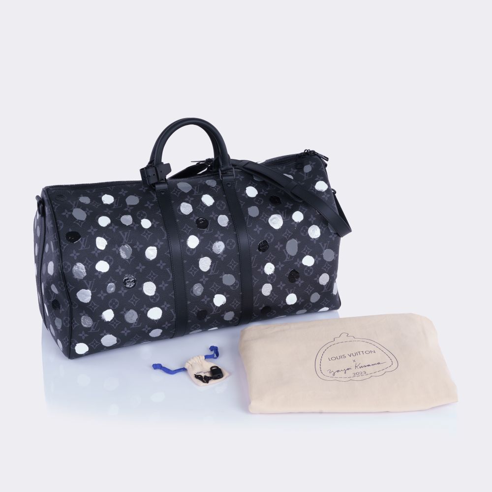 Limited Keepall 55 Bandoulière 'Monogram Eclipse' Yayoi Kusama Edition - image 11