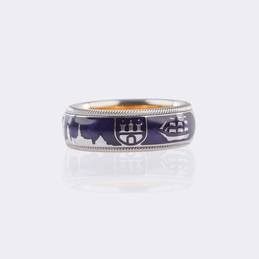 Enamel Ring 'Hamburg' - image 2