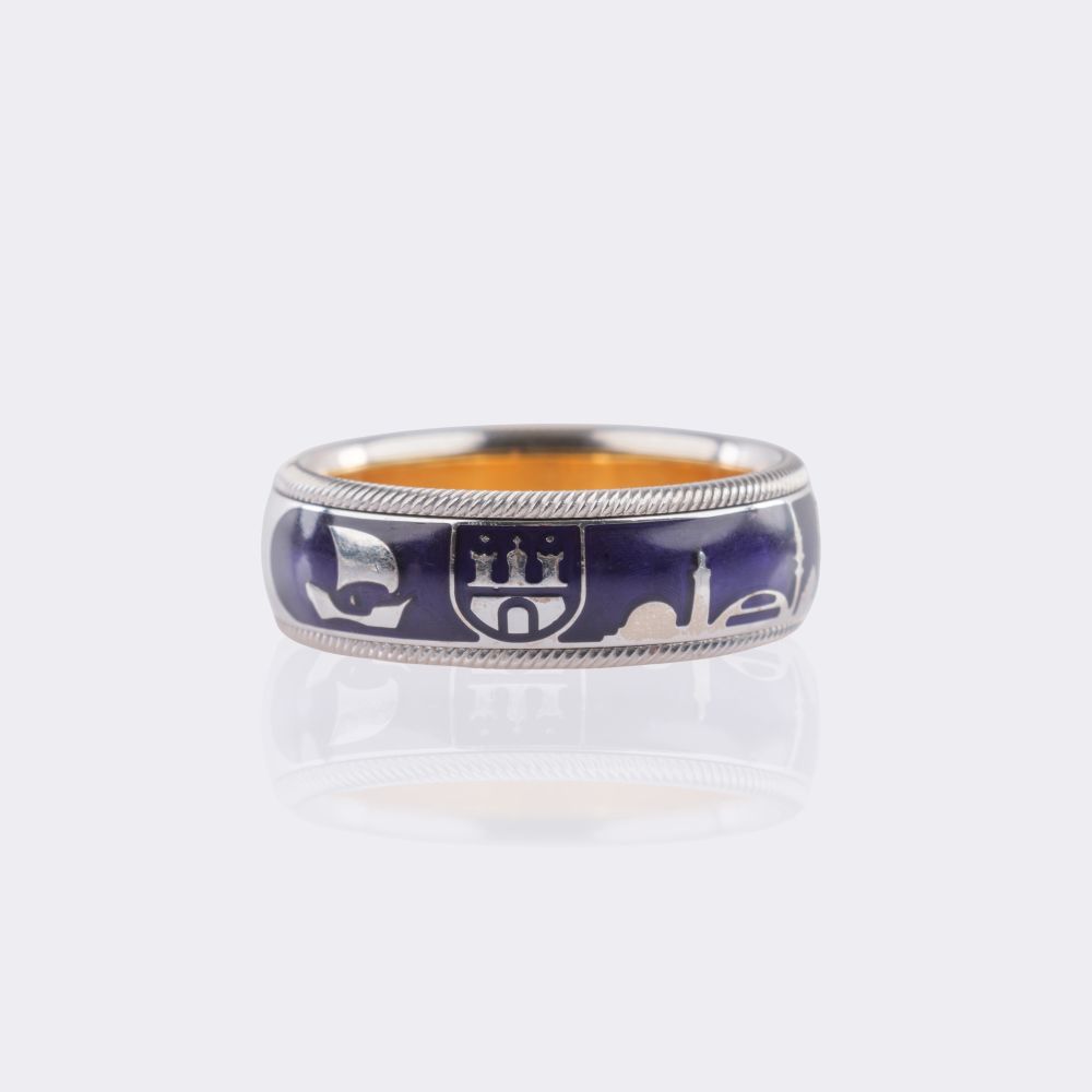 Enamel Ring 'Hamburg' - image 4