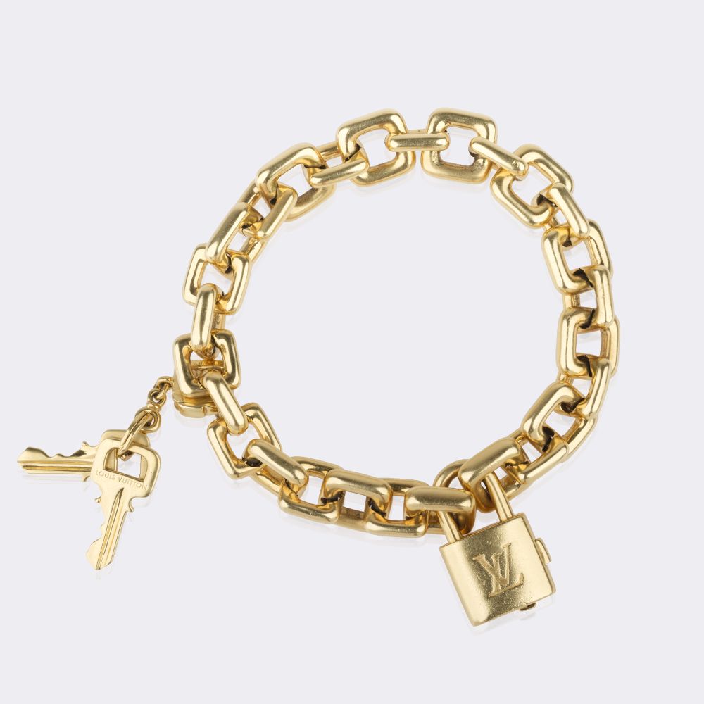 'Padlock and Key' Goldarmband