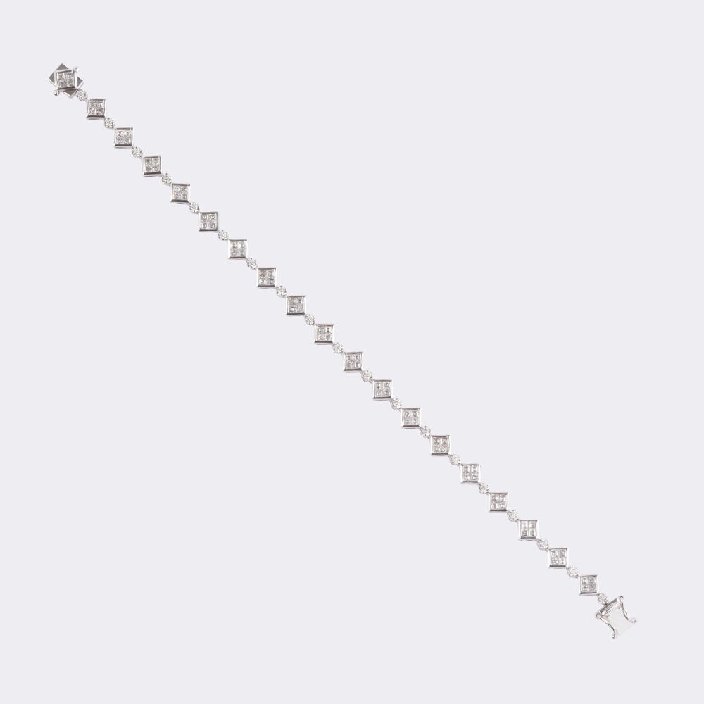 Fein-weißes Diamant Armband - Bild 2