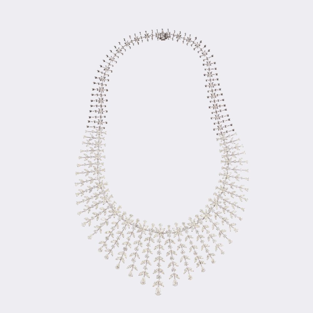 Haute Joaillerie Diamant Kaskaden Collier - Bild 2