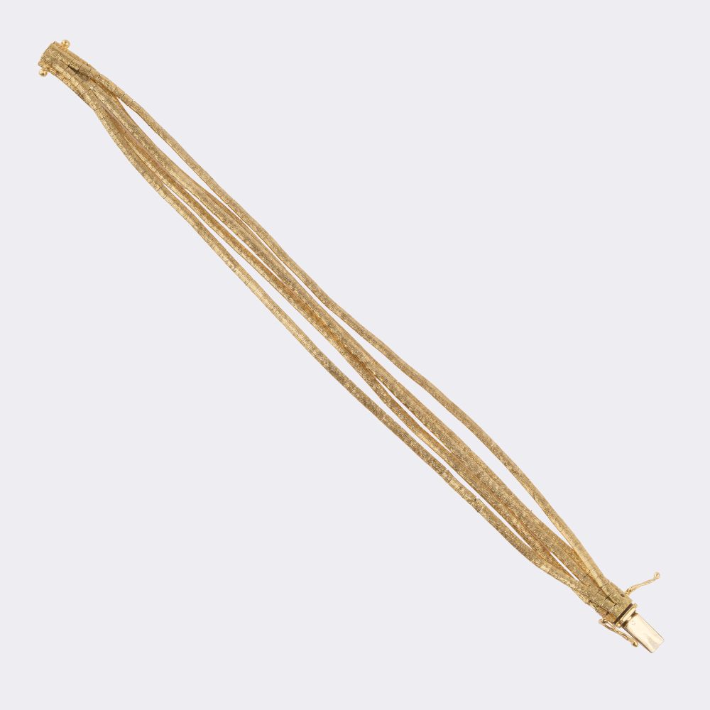 Mehrreihiges Vintage Goldarmband - Bild 2