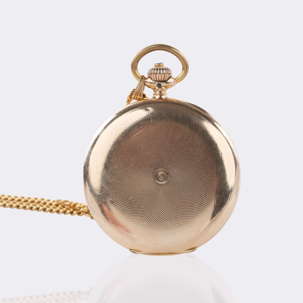 Savonette Taschenuhr mit Goldkette - Bild 2