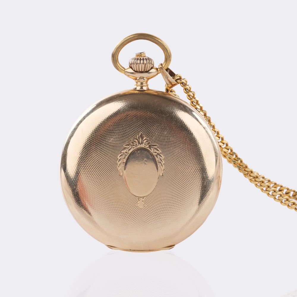 Savonette Taschenuhr mit Goldkette - Bild 3