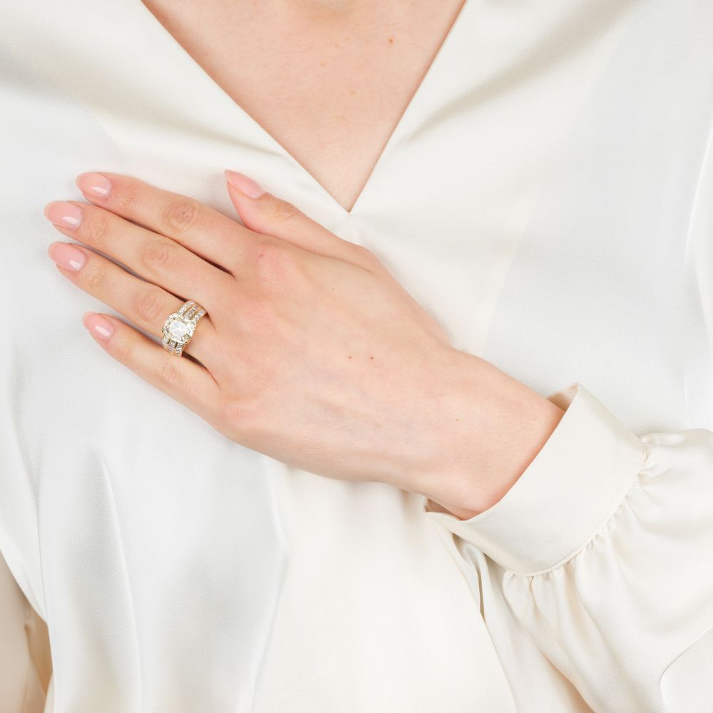 High-quality solitaire diamond ring - image 8