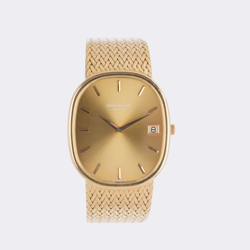 Seltene Herren-Armbanduhr 'Ellipse d'Or' Jumbo
