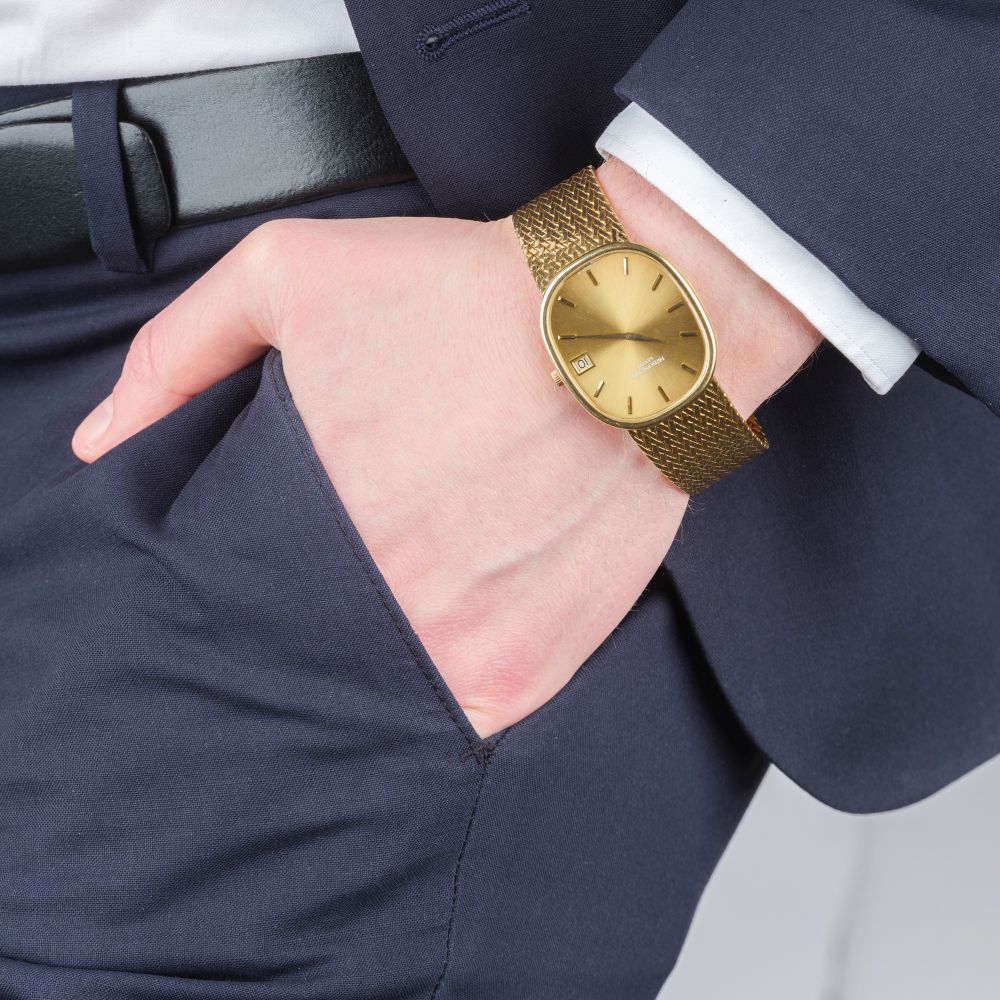Seltene Herren-Armbanduhr 'Ellipse d'Or' Jumbo - Bild 6