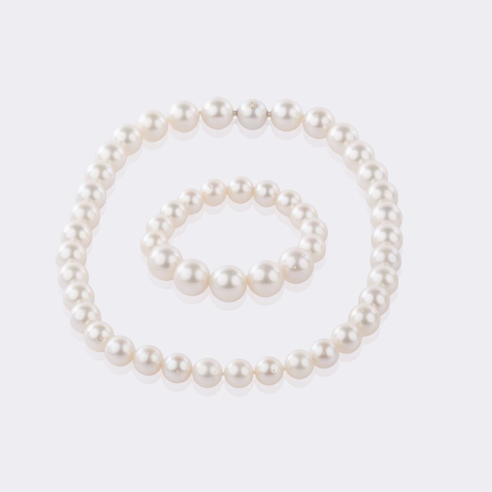 Südseeperlen Collier mit Armband - Bild 2