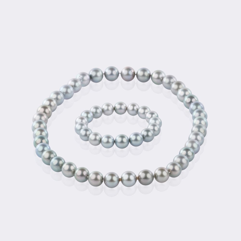 Tahitiperlen Collier mit Armband - Bild 2