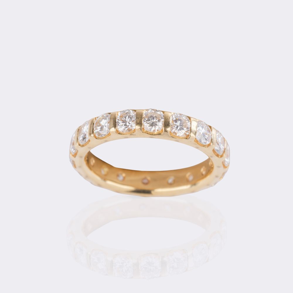Fein-weißer Memory Brillant Ring - Bild 2