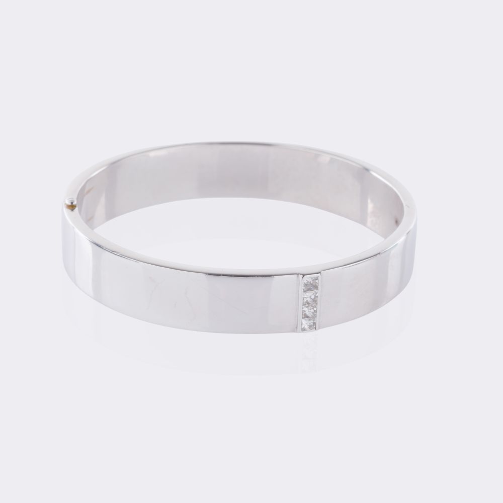 Weißgold Armreif mit Diamanten - Bild 2