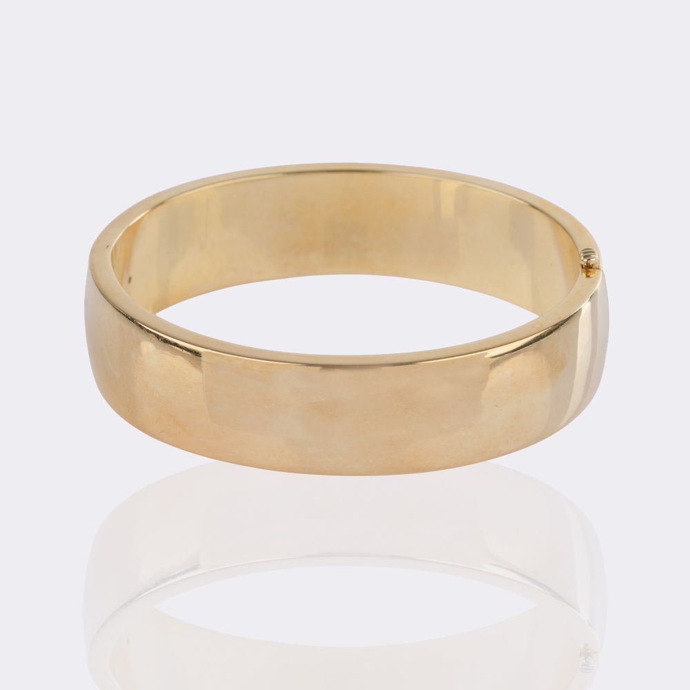 Breiter Gold Armreif - Bild 2