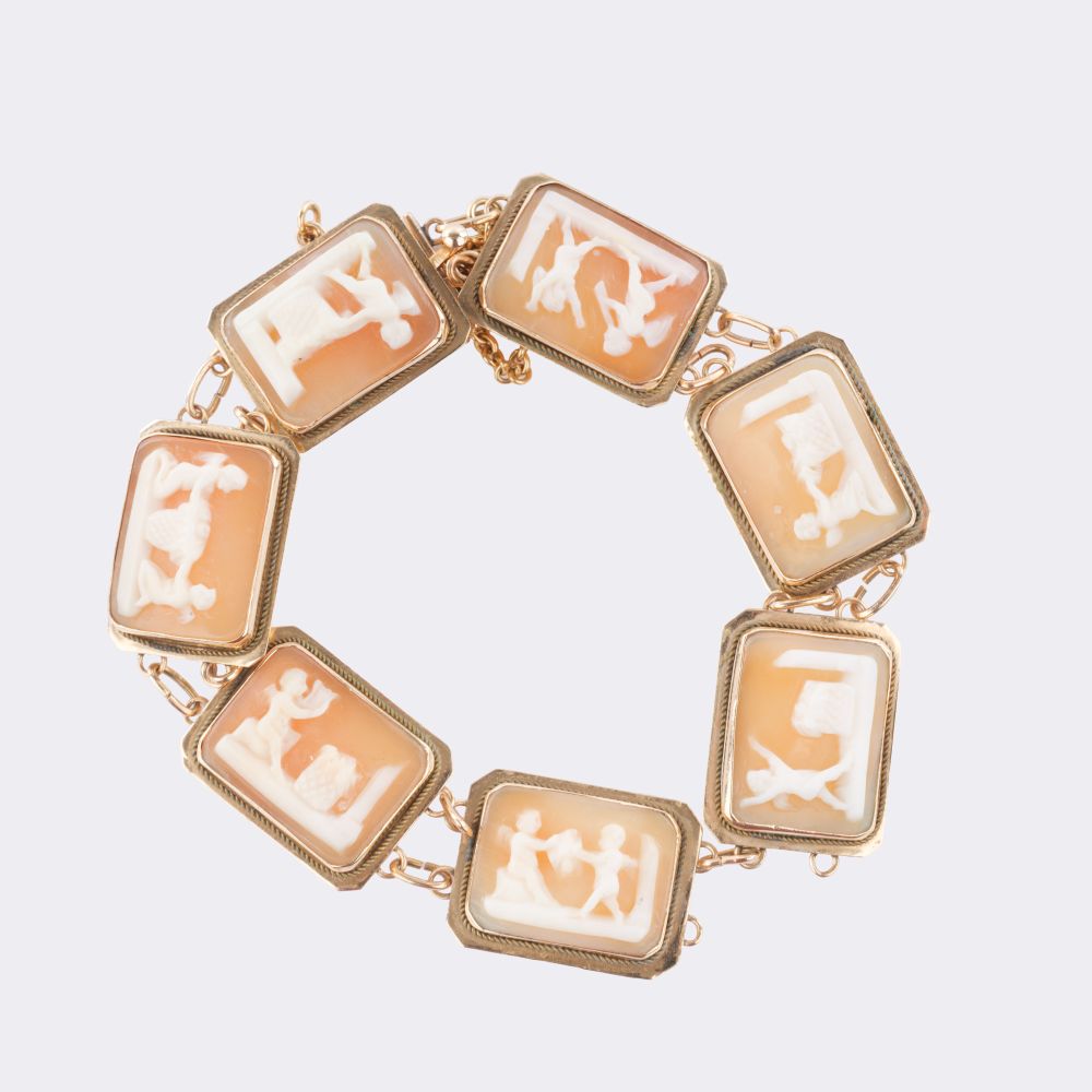 Kamee Armband 'Amoretten'