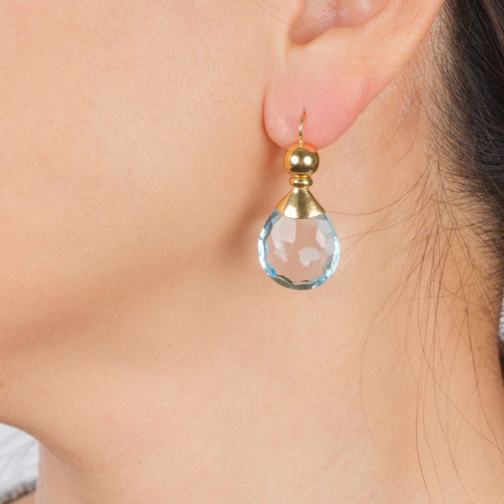 Pair of Topaz Earrings - image 2
