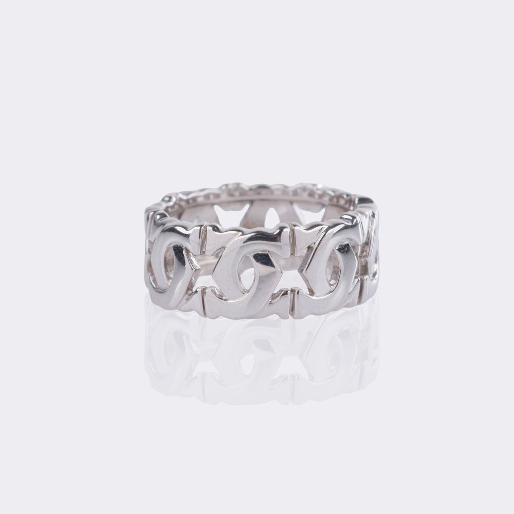 'Entrelacé' Double C Logo Ring