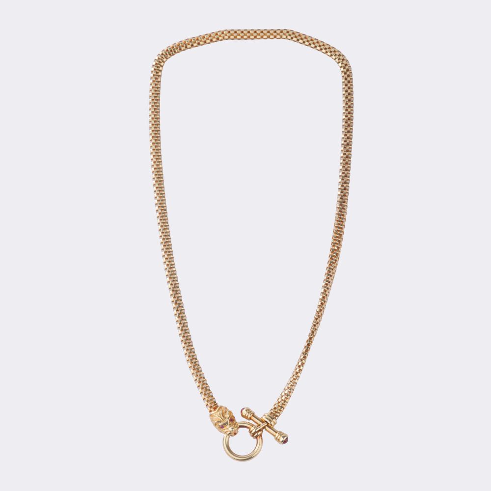 Collier mit Löwenkopf-Schließe - Bild 2