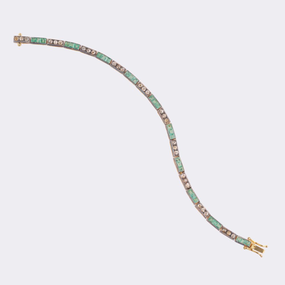 Smaragd Diamant Armband - Bild 2