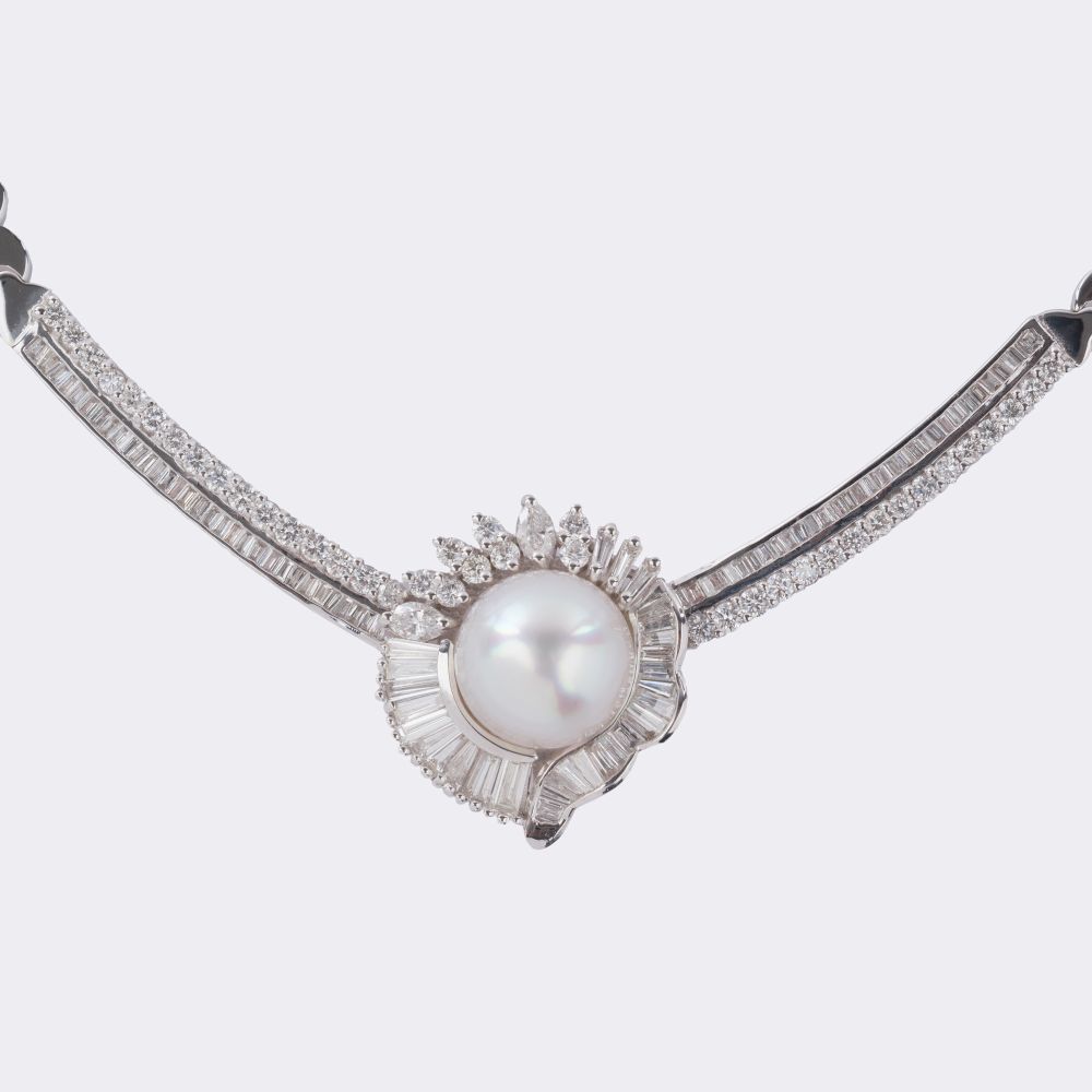 Prachtvolles Südseeperl Diamant Collier