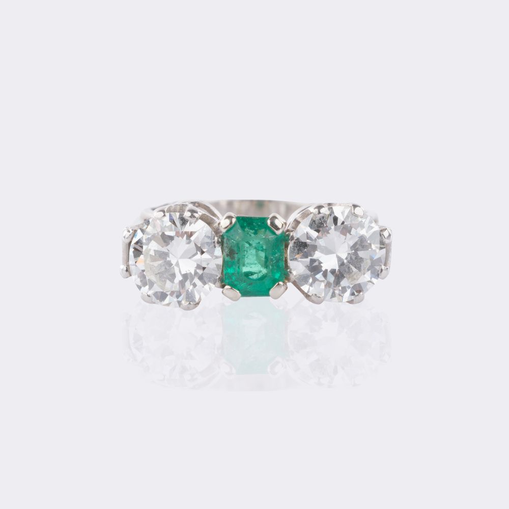 Smaragd Brillant Ring