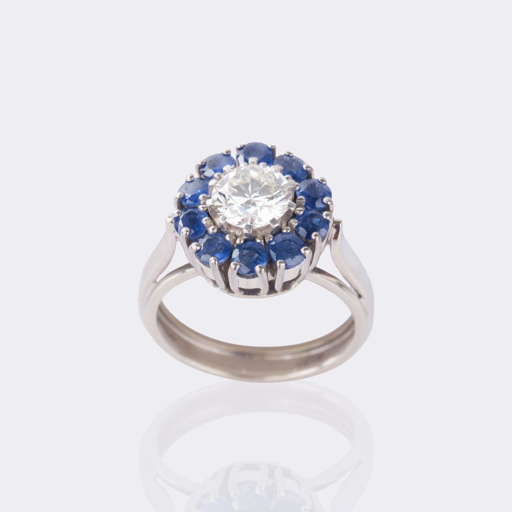 Brillant Saphir Ring - Bild 3