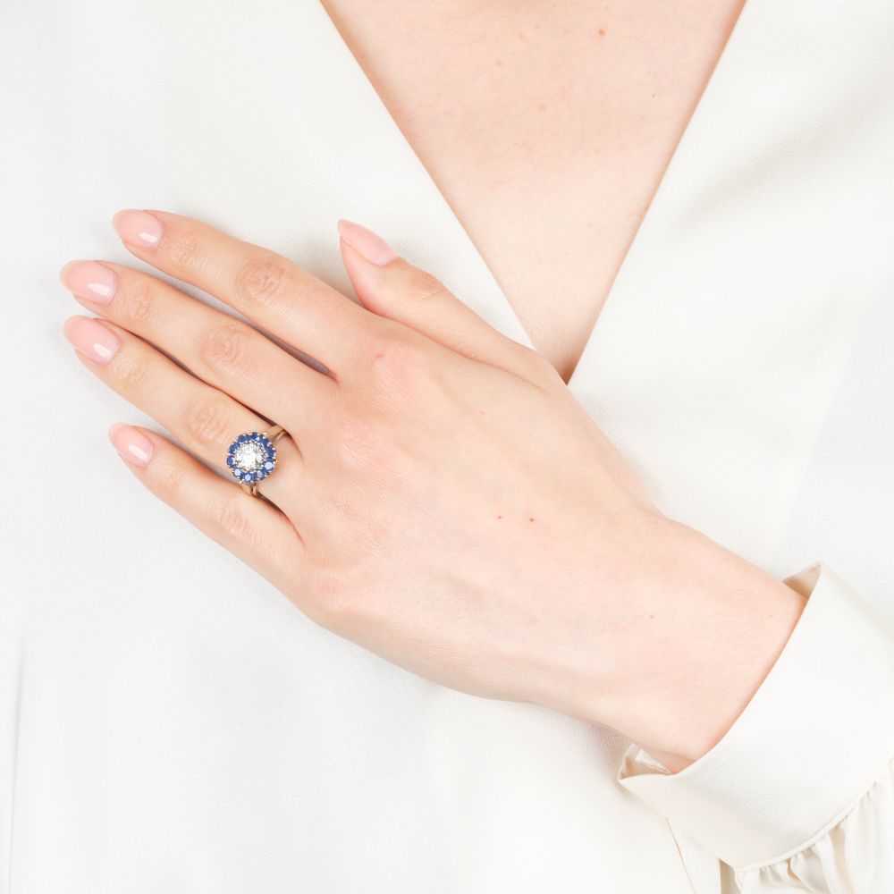 Brillant Saphir Ring - Bild 4