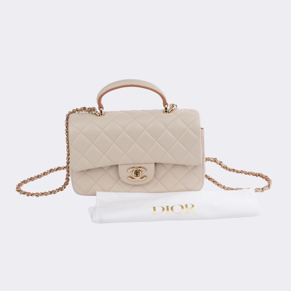 Timeless Mini Flap Bag mit Top Handle - Bild 8