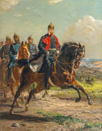 Wilhelm I on horseback