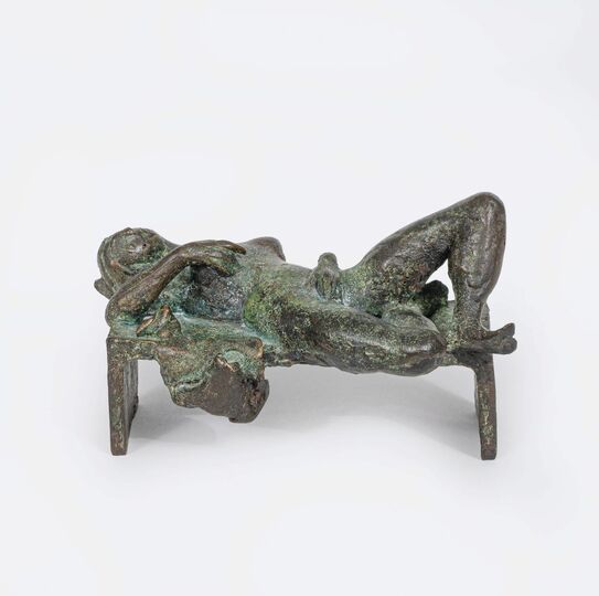 Reclining Nude on Bed