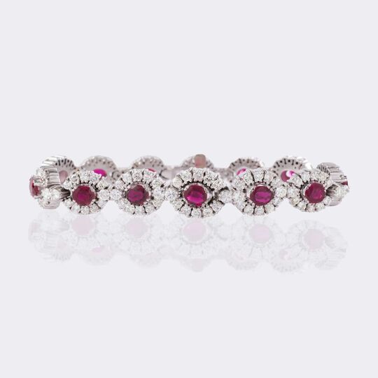 Ruby Diamond Bracelet