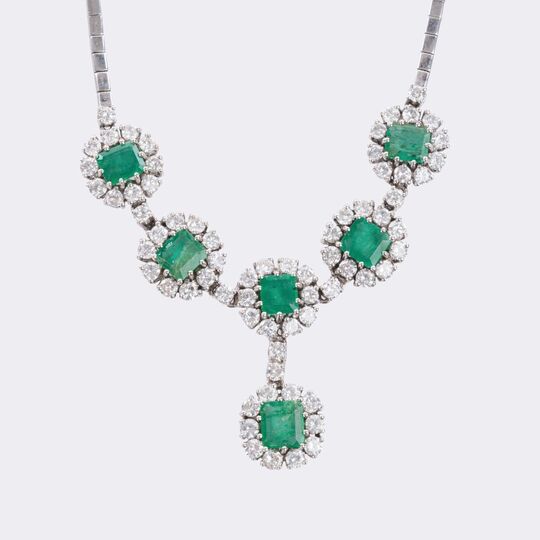 Smaragd Brillant Collier