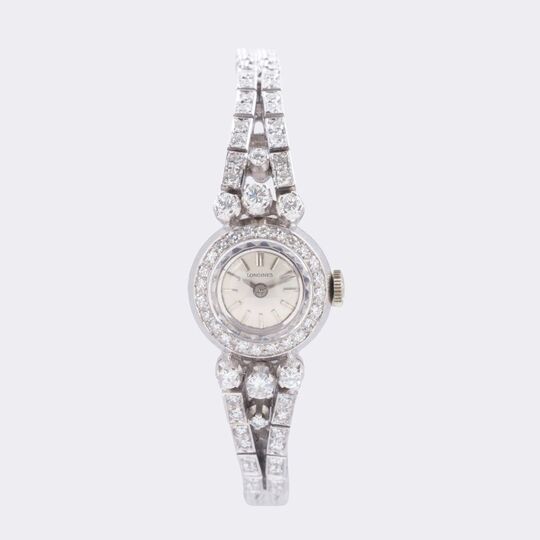 Damen-Armbanduhr mit Diamanten