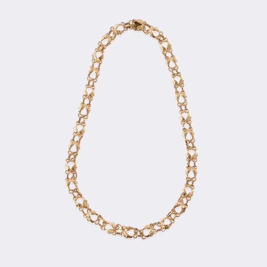 Seltenes Art-déco Goldcollier No. 249