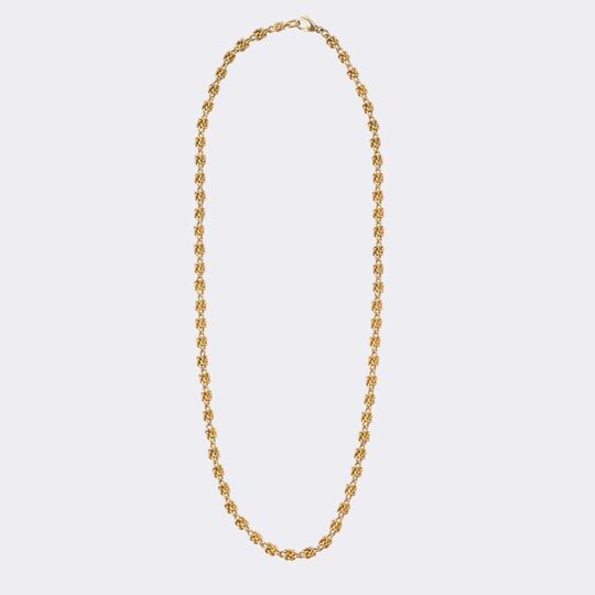 Seltenes Art-déco Goldcollier 'Knude'