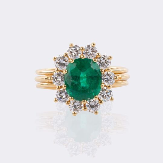 Smaragd Brillant Ring