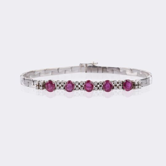 Ruby Diamond Bracelet