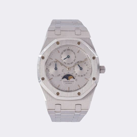 Einzigartige Herren-Armbanduhr 'Royal Oak' Ewiger Kalender in Platin