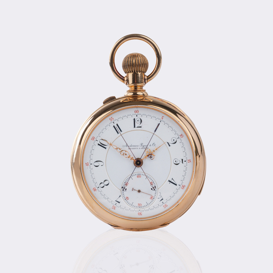 Bedeutende Taschenuhr mit Minutenrepetition und Split-Seconds Chronograph