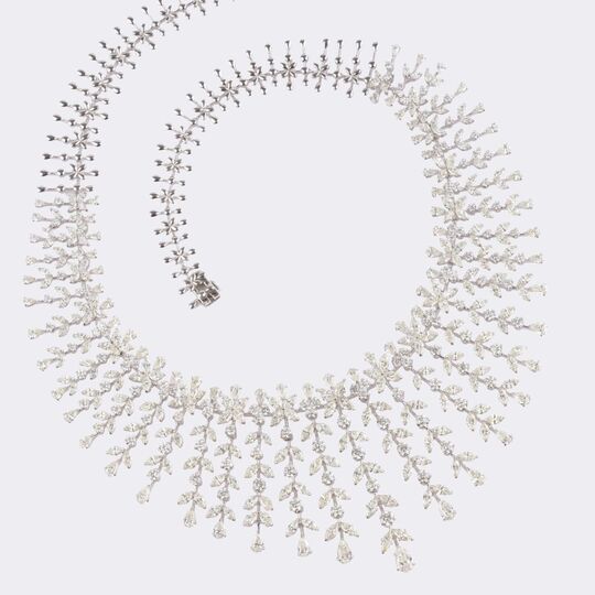 Haute Joaillerie Diamond Cascade Necklace