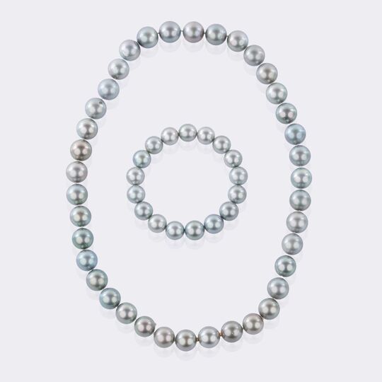 Tahitiperlen Collier mit Armband