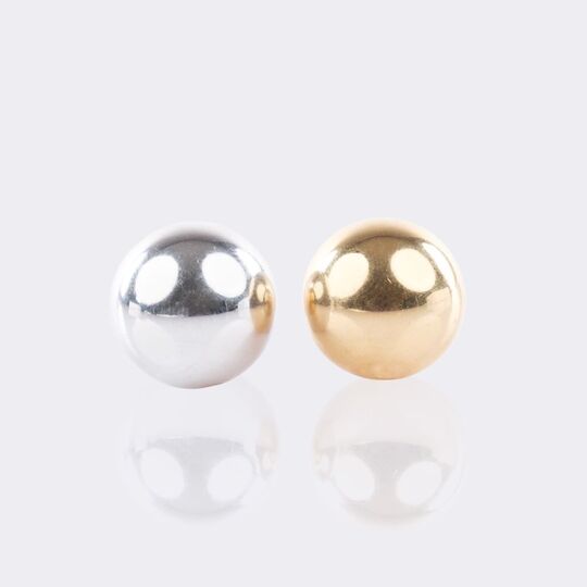 Set of 2 large Ball Clasps