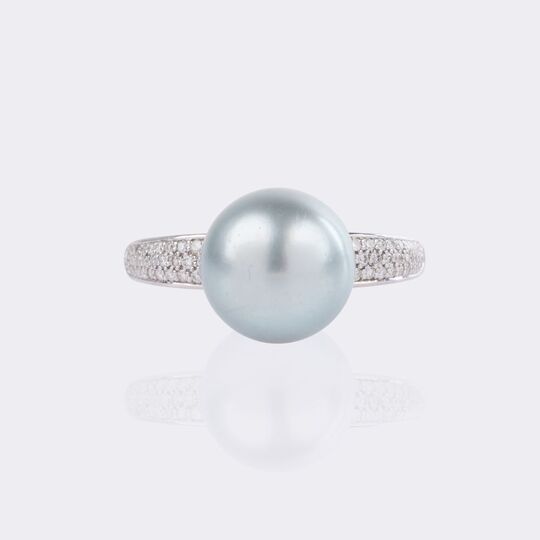 Tahiti Pearl Diamond Ring